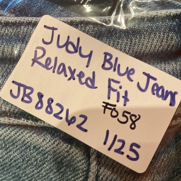 Judy Blue Relaxed Fit Blue High Waist Jeans in Sz 1/25 - Picture 9 of 9